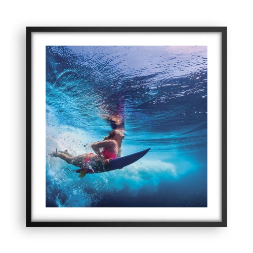 Poster in black frame - Depth of Joy - 50x50 cm