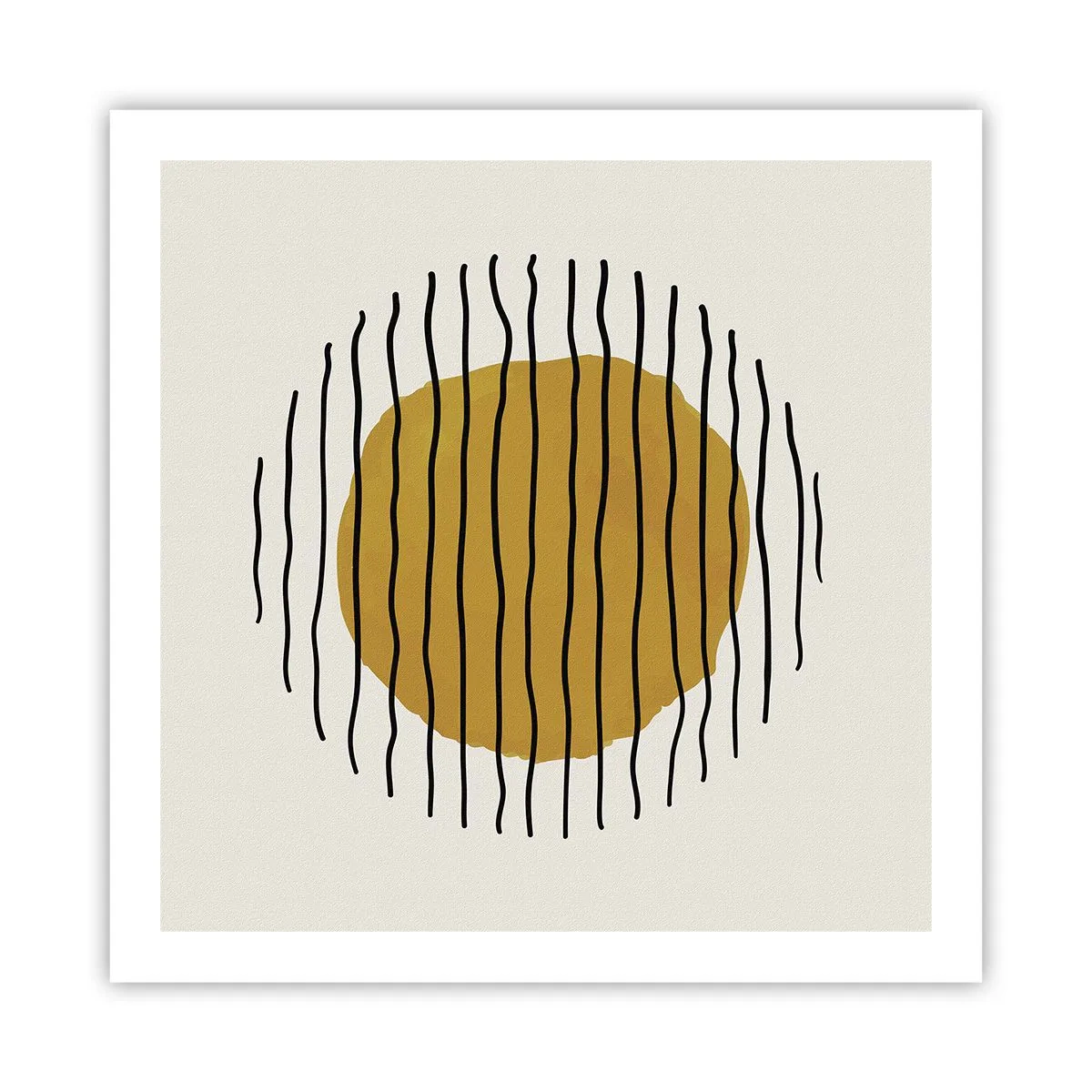 Poster - Abstract Shivering from Heat - 60x60 cm