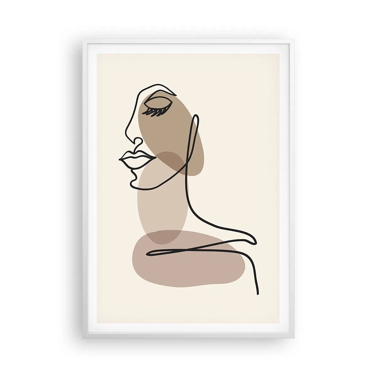 Poster in white frmae - Certain Line of Beauty - 70x100 cm