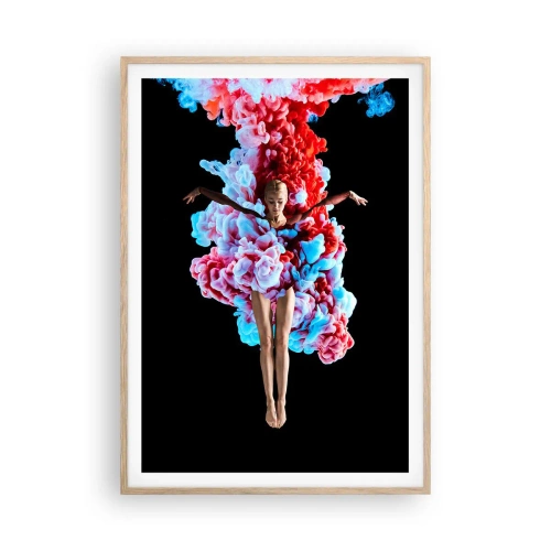 Poster in light oak frame - In Full Bloom - 70x100 cm