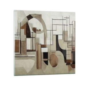 Glass picture - City Landscape 2.0 - 30x30 cm
