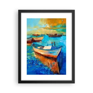 Poster in black frame - In a Southern Bay - 30x40 cm