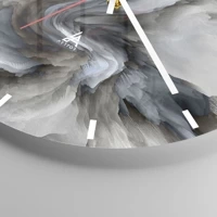 Clock face with lines