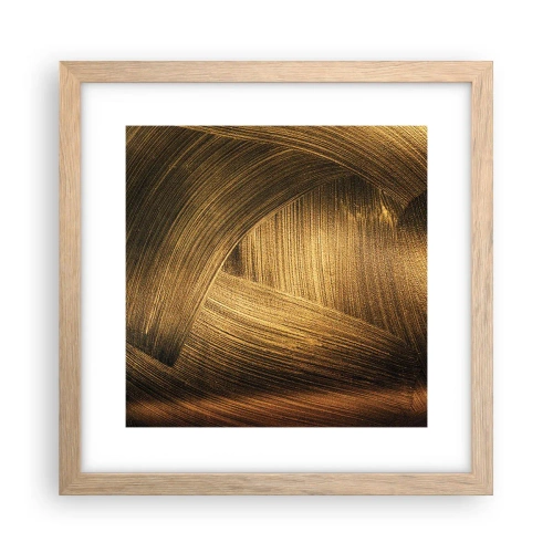 Poster in light oak frame - In a Golden Labirynth - 30x30 cm