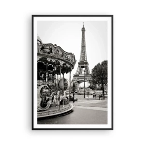Poster in black frame - Such Fun Only in Paris - 70x100 cm