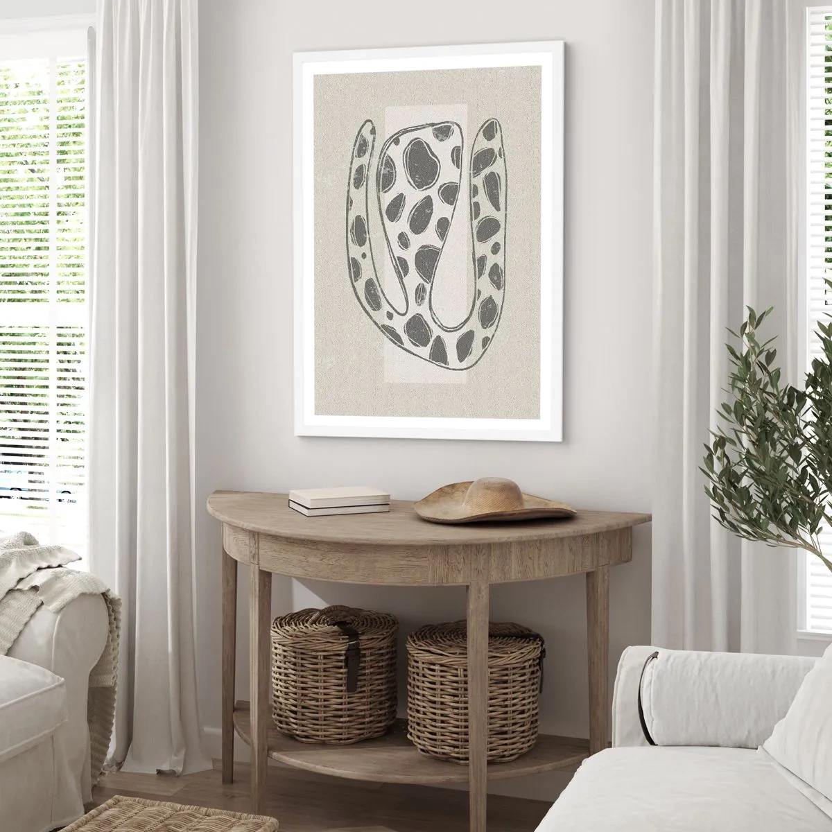 Poster in white frmae - Curious Creature - 30x40 cm