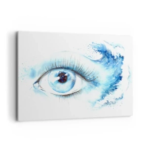 Canvas picture - Immerse in those Blue Eyes - 100x70 cm