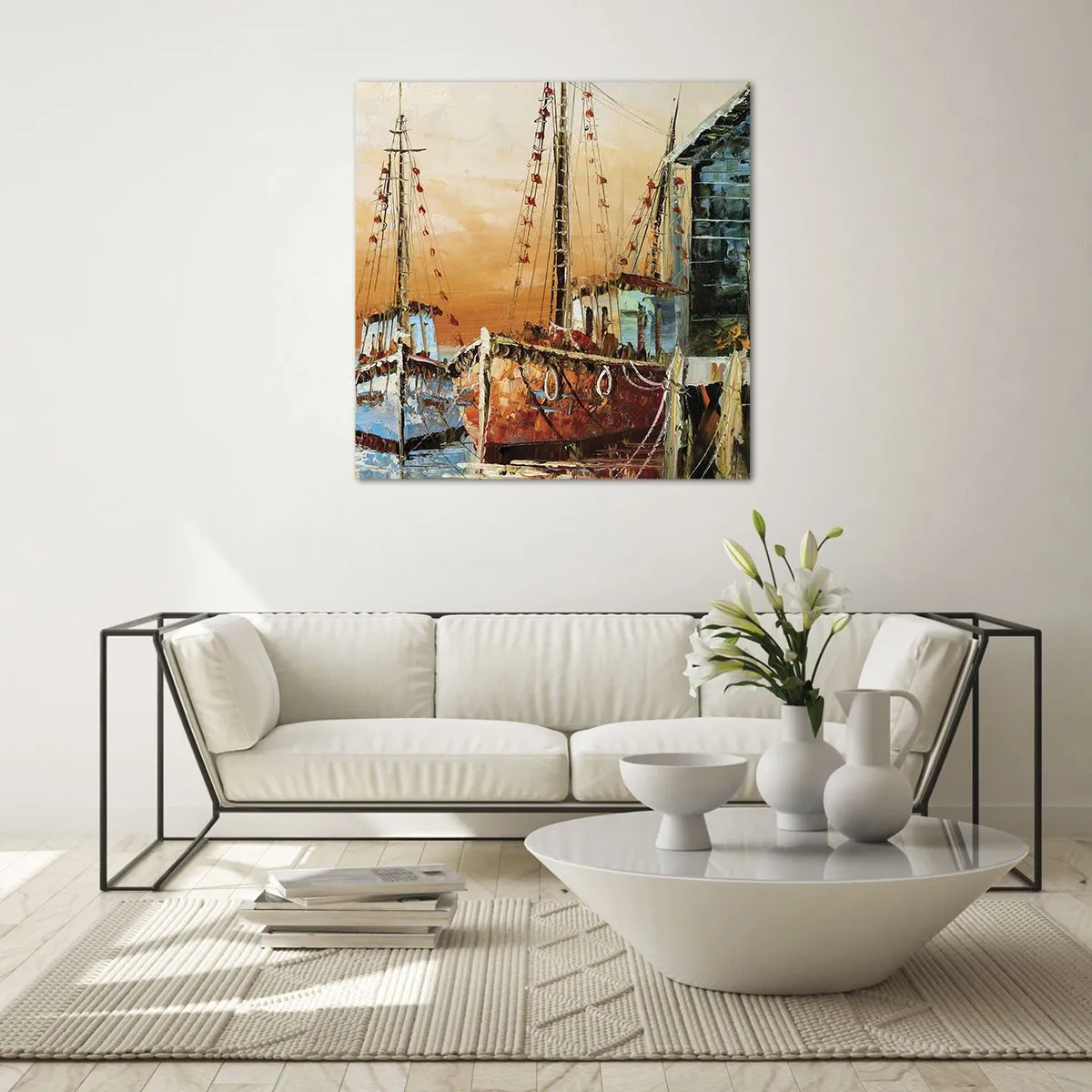 Glass picture - Calm Return - 30x30 cm