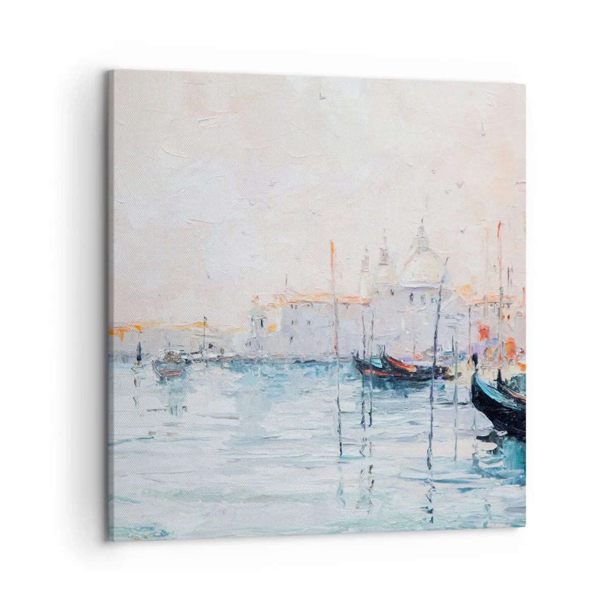 Canvas picture - Behind Water behind Fog - 50x50 cm