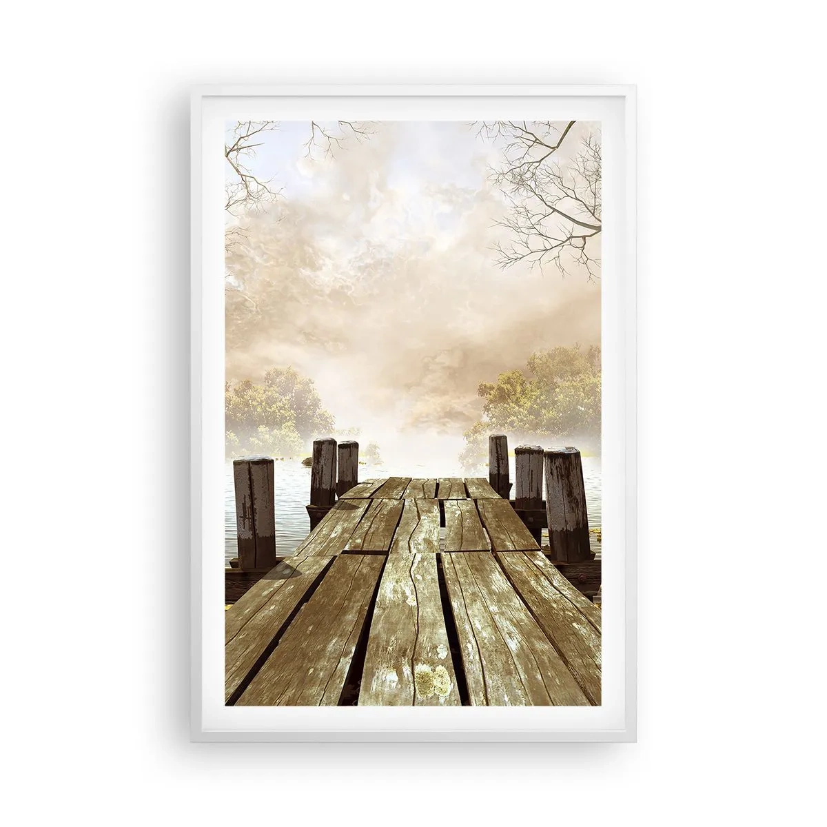 Poster in white frmae - Gentle Sadness of Autumn - 61x91 cm