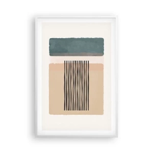 Poster in white frmae - All in Order - 61x91 cm