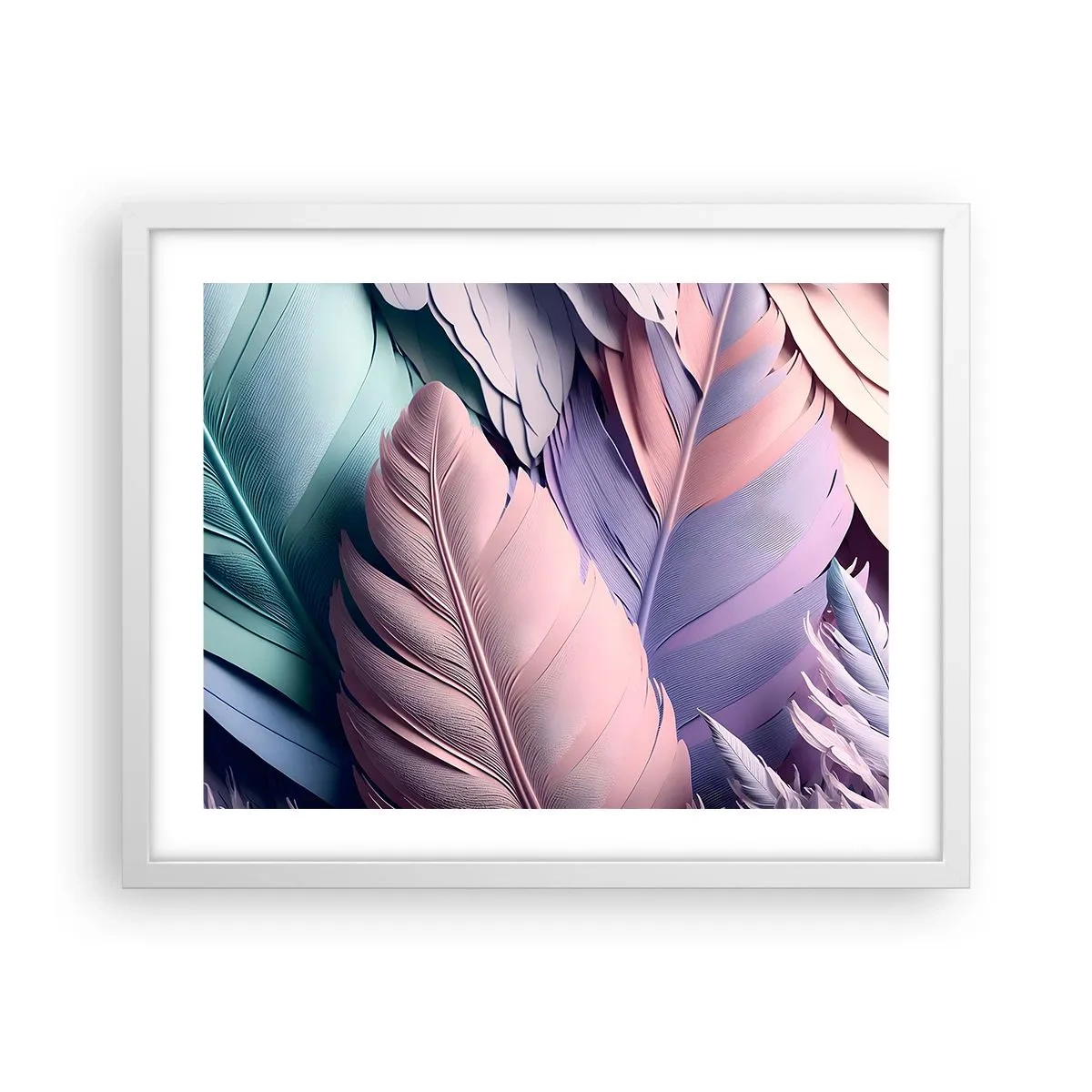 Poster in white frmae - Birdie Chic - 50x40 cm