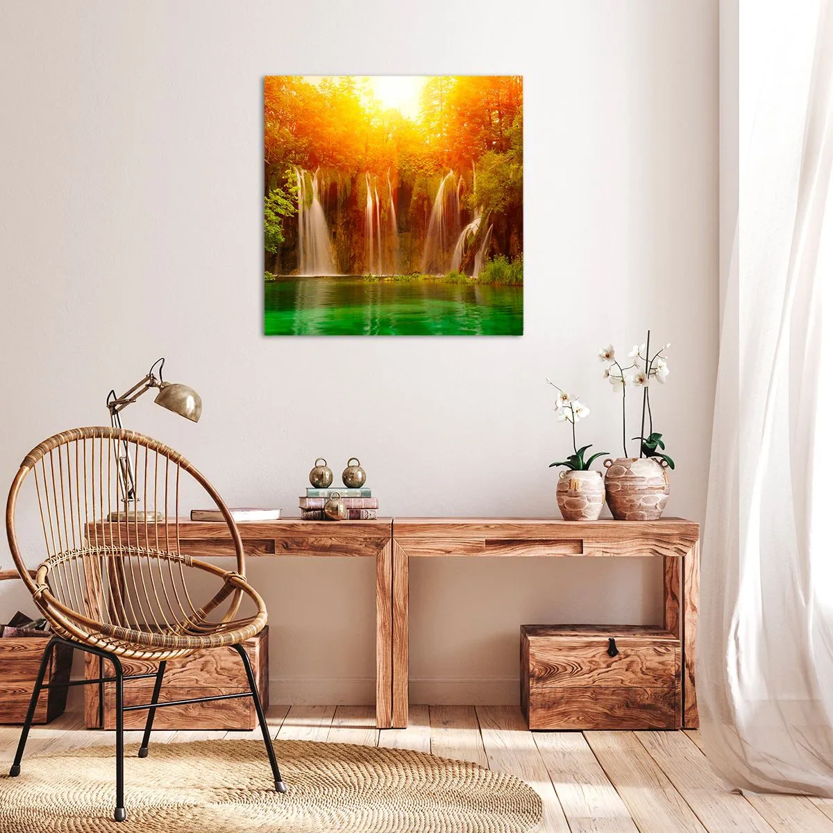 Canvas picture - In the Sun and in the Shade - 40x40 cm
