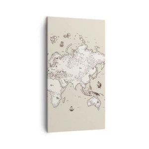 Canvas picture - Travel Round the World - 45x80 cm