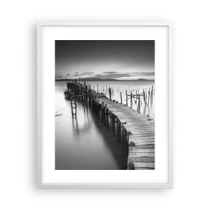 Poster in white frmae - Peace of a Forgotten Shore - 40x50 cm