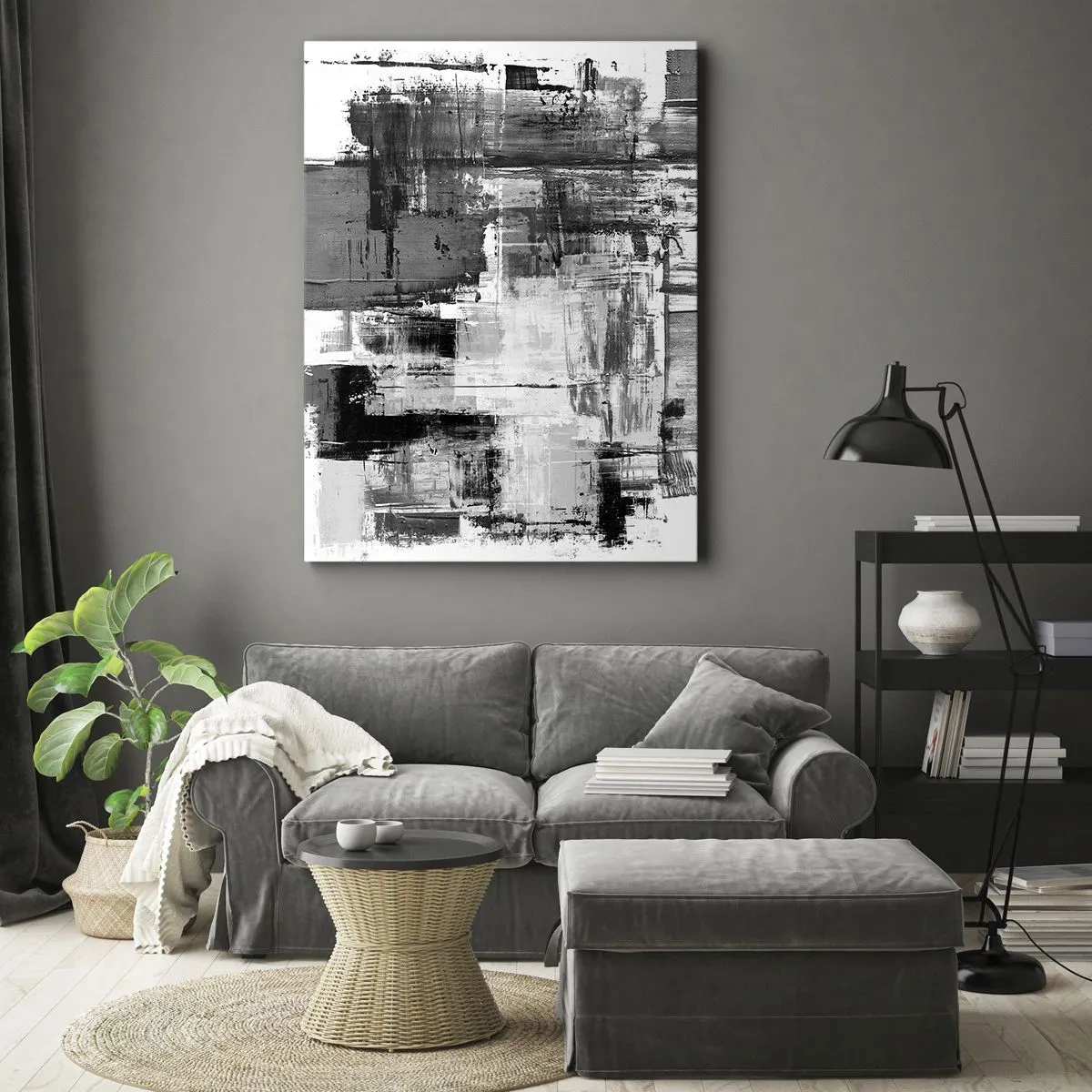 Canvas picture - Grey is Beautiful - 70x100 cm