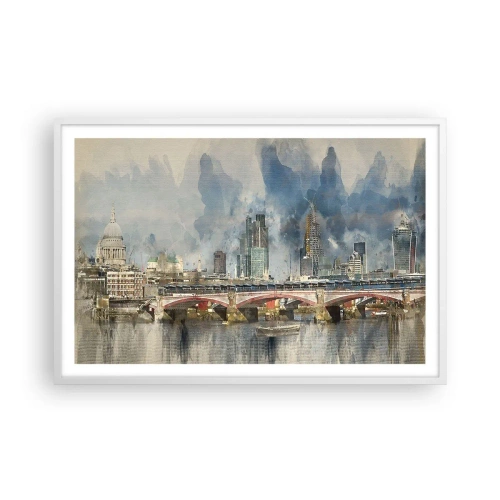 Poster in white frmae - London in Its Beauty - 91x61 cm