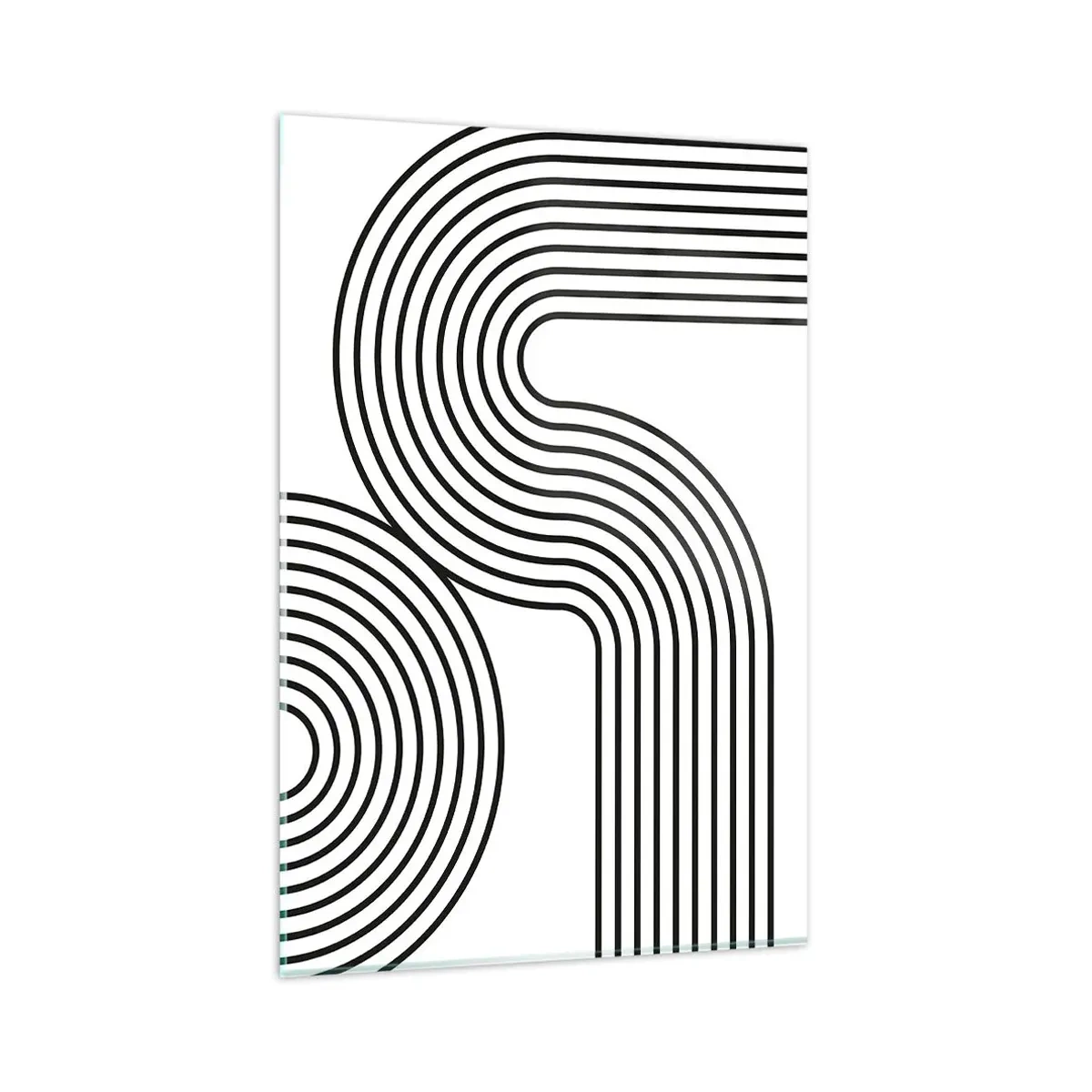 Glass picture - On the Curve - 80x120 cm