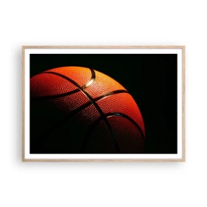 Poster in light oak frame - Beautiful Like a Planet - 100x70 cm