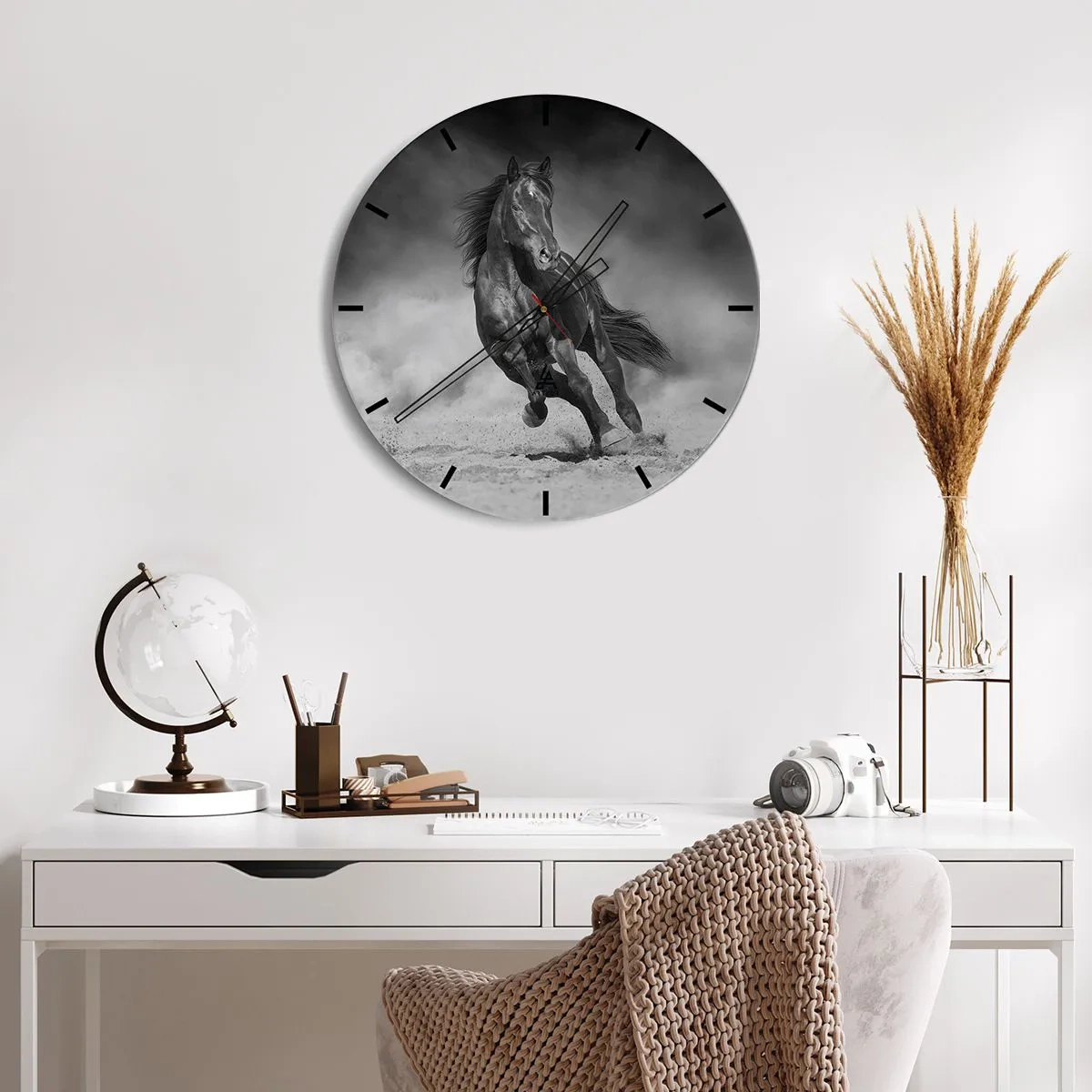 Wall clock - Clock on glass - Worthy of Emir Himself - 40x40 cm