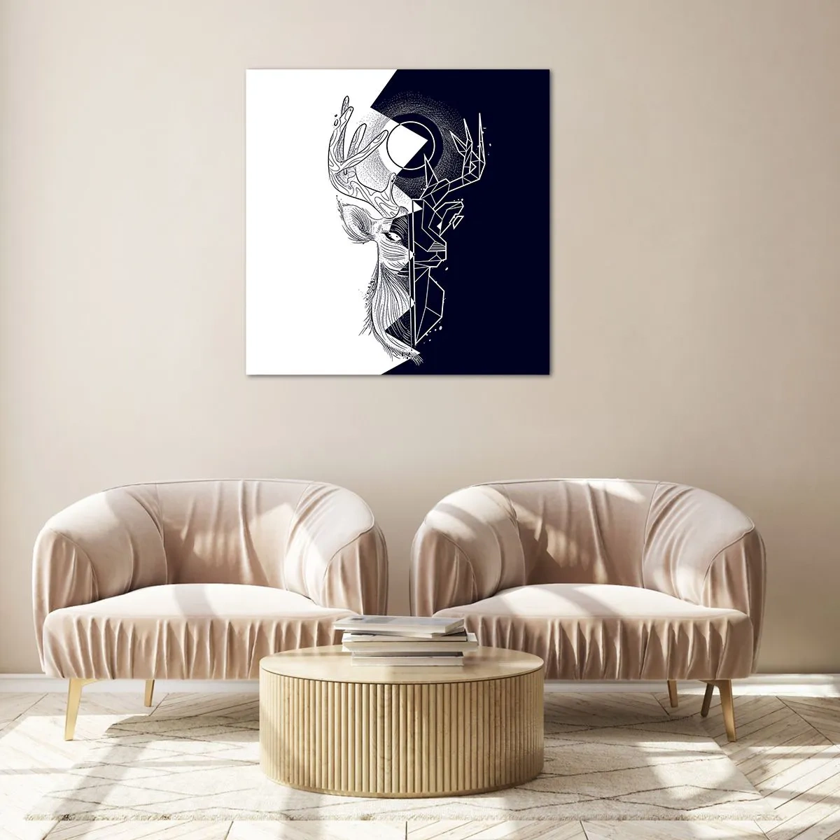 Glass picture - Struggle and Unity of the Opposites - 30x30 cm