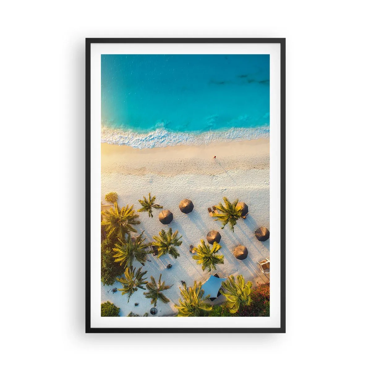 Poster in black frame - Welcome to Paradise - 61x91 cm