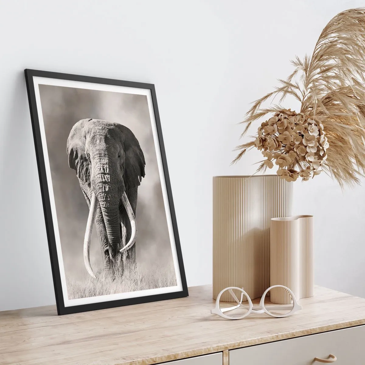 Poster in black frame - African Patriarch - 61x91 cm