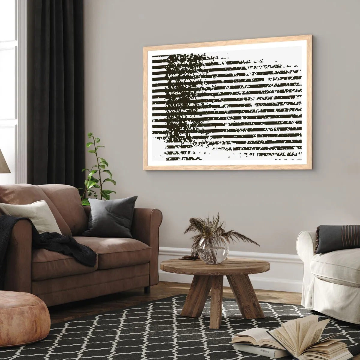 Poster in light oak frame - Rhythm and Noise - 40x30 cm