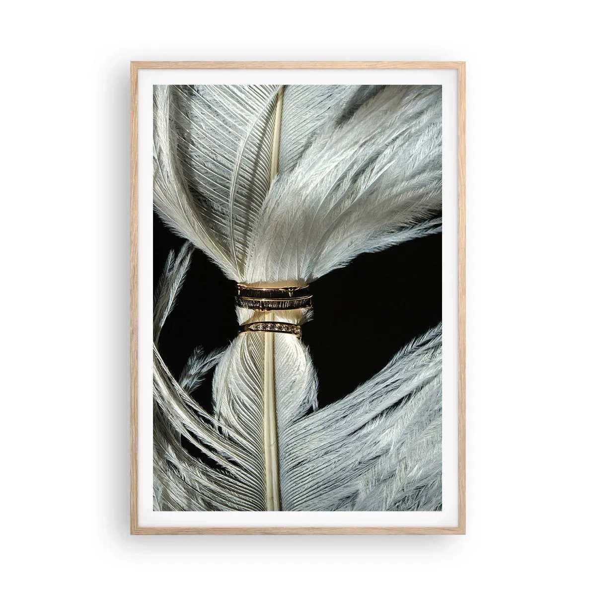 Poster in light oak frame - …and I won't Leave You… - 70x100 cm