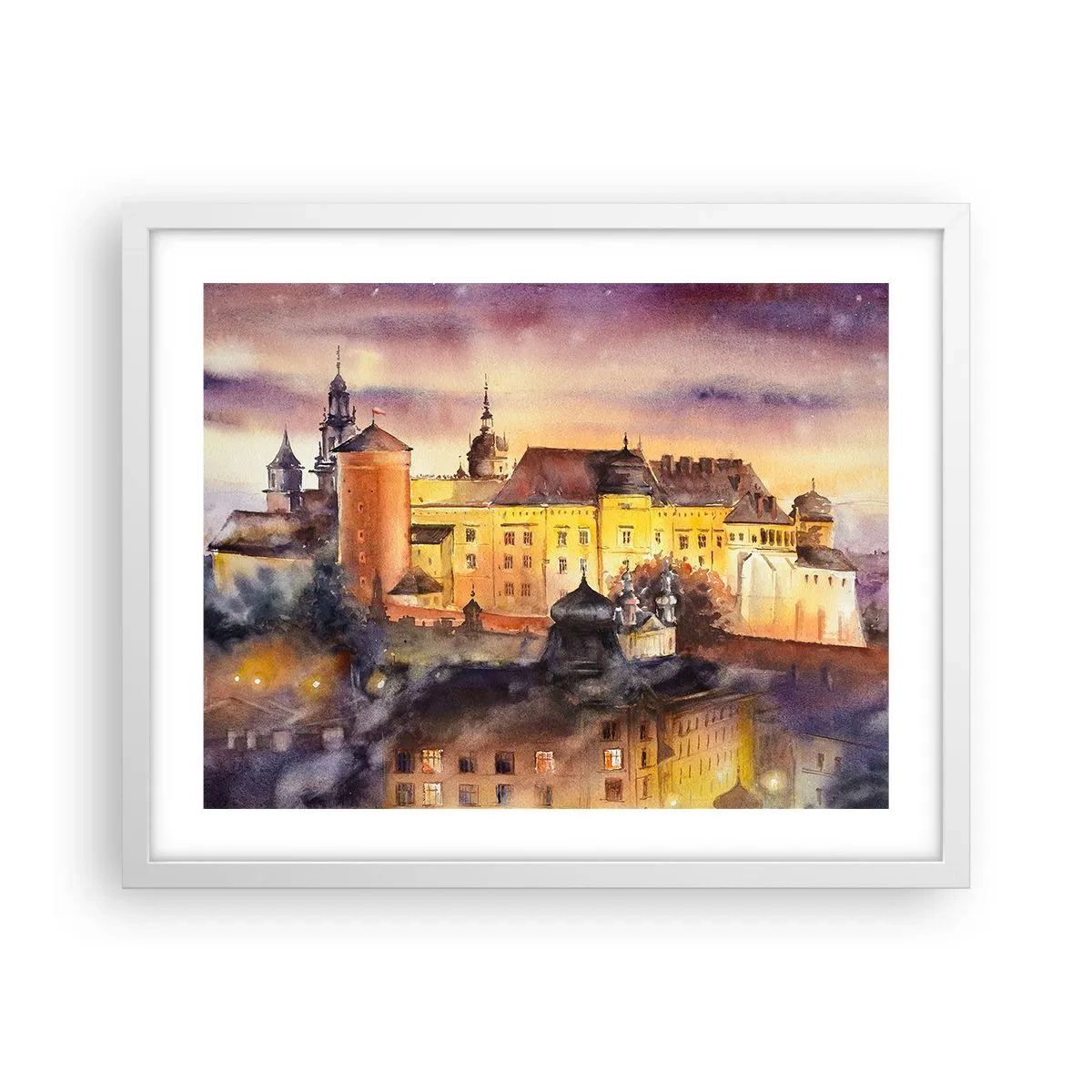 Poster in white frmae - History and Fairytale - 50x40 cm