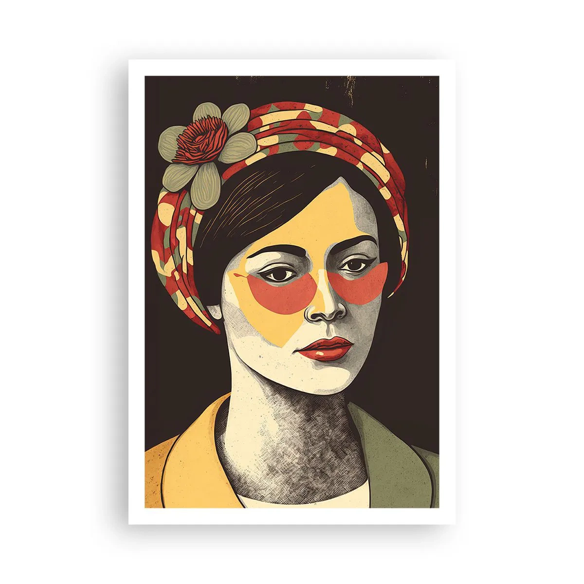 Poster - Coral Lady - 70x100 cm