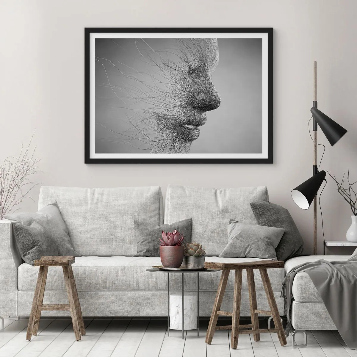 Poster in black frame - Spirit of the Wind - 100x70 cm