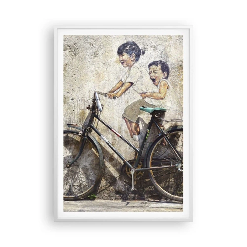 Poster in white frmae - True or False? - 70x100 cm