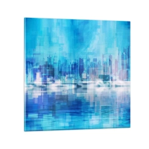 Glass picture - Sunk in Blue - 60x60 cm