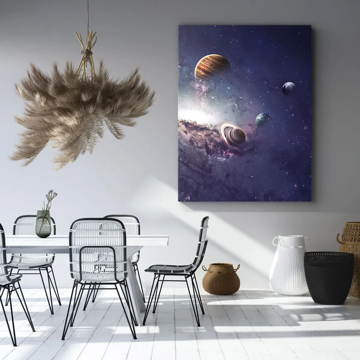 Canvas picture - Solar-Dancing System - 65x120 cm