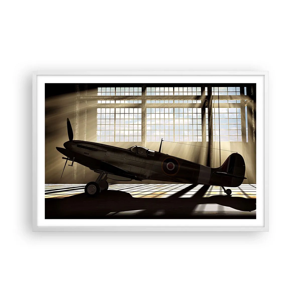Poster in white frmae - Warrior's Rest - 91x61 cm