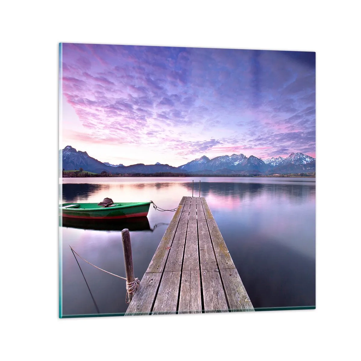 Glass picture - Friendly Silence - 70x70 cm