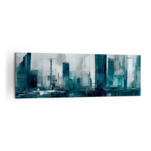 Canvas picture - City in the Colour of Rain - 160x50 cm