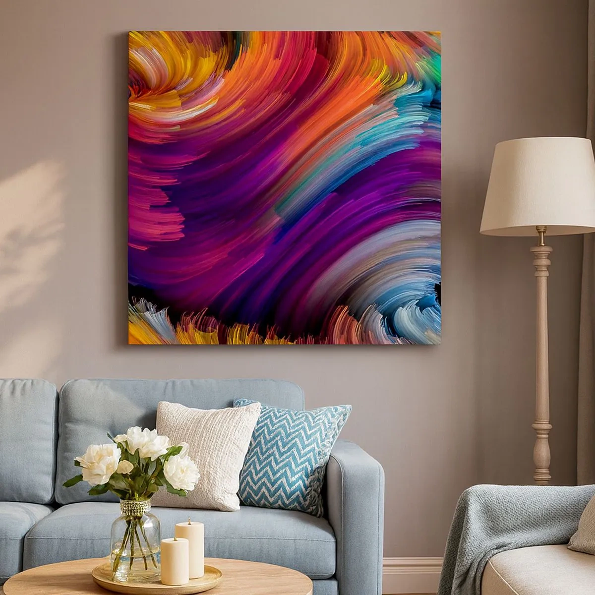 Canvas picture - Beginning of New World - 30x30 cm