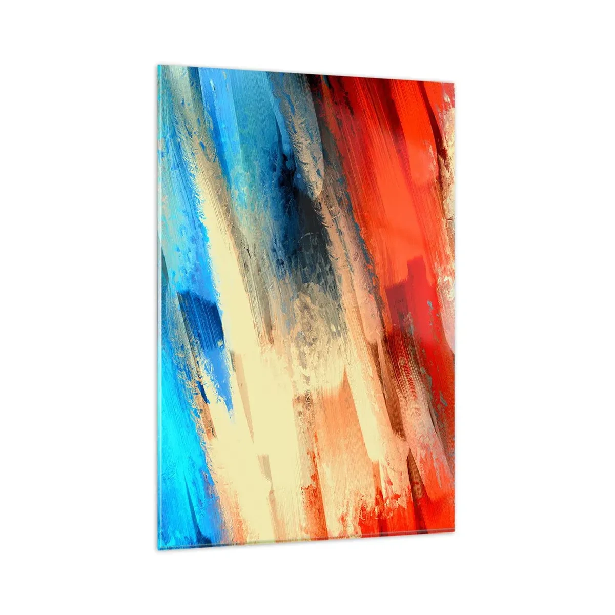 Glass picture - Cascade of Colours - 80x120 cm
