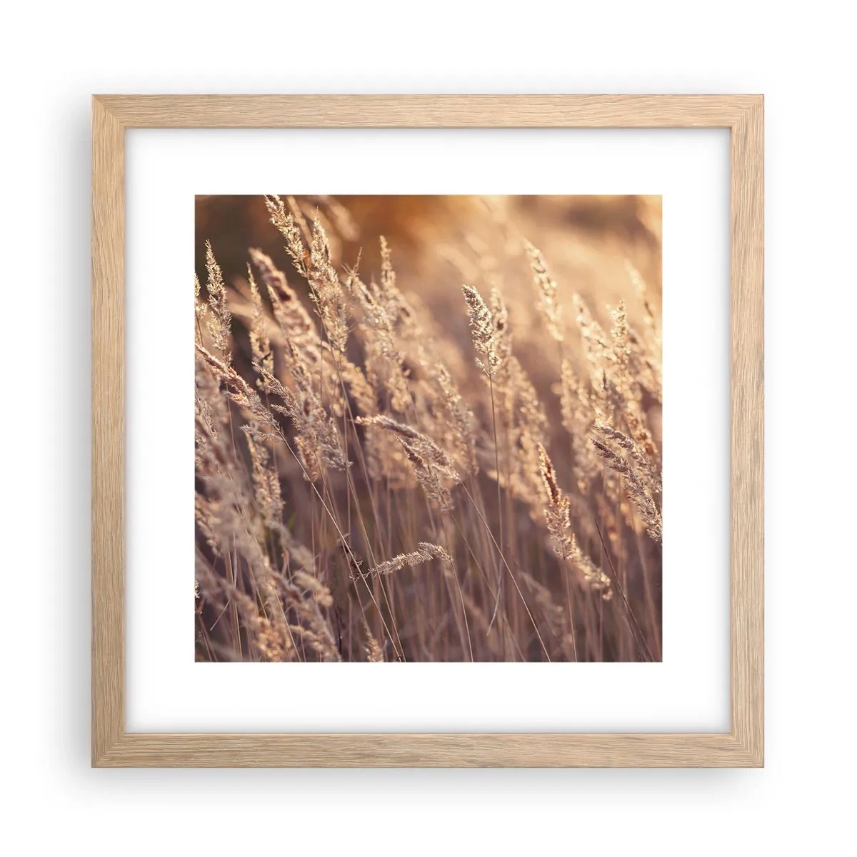 Poster in light oak frame - Ready to Welcome Autumn - 30x30 cm