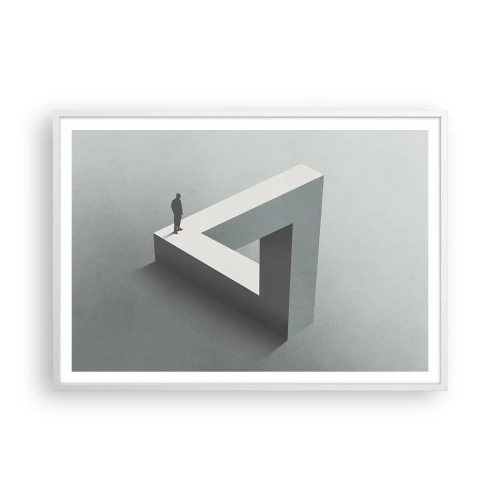 Poster in white frmae - And Yet It Is Possible - 100x70 cm