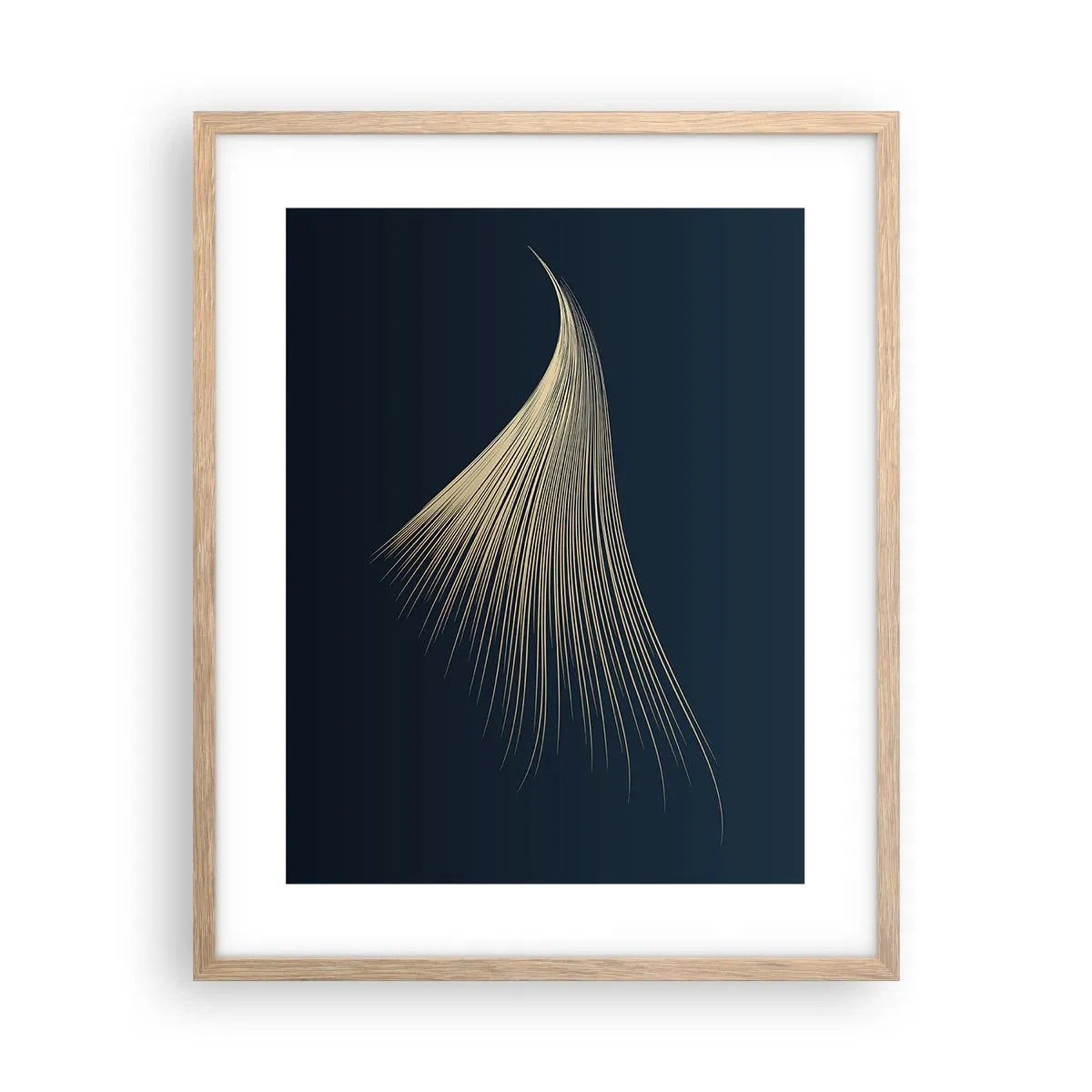 Poster in light oak frame - Like Angel's Hair - 40x50 cm