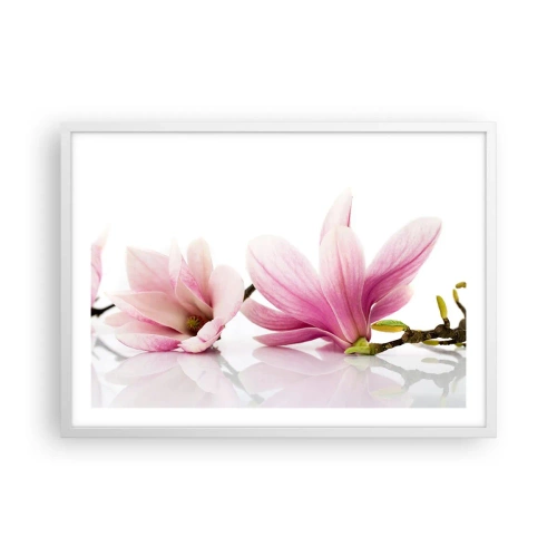 Poster in white frmae - Delicate Like a Spring Breeze - 70x50 cm
