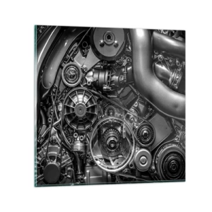 Glass picture - Poetry of Mechanics - 40x40 cm