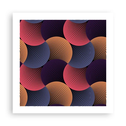 Poster - In a Circular Rhythm - 50x50 cm