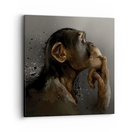 Canvas picture - Certainly a Thinker - 40x40 cm