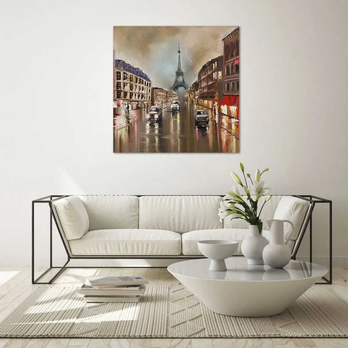 Glass picture - Only She Counts - 30x30 cm