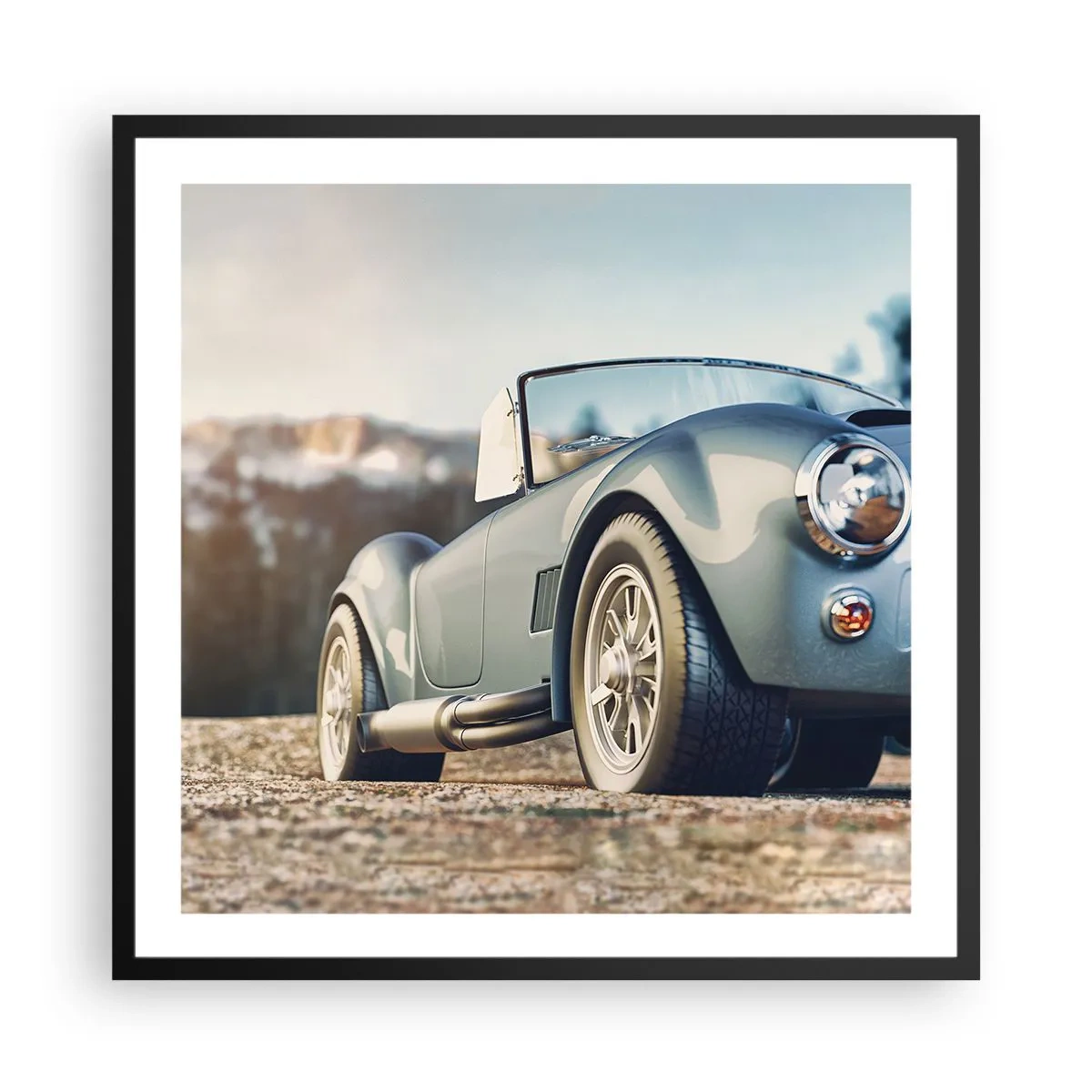 Poster in black frame - Styel Is What Counts - 60x60 cm