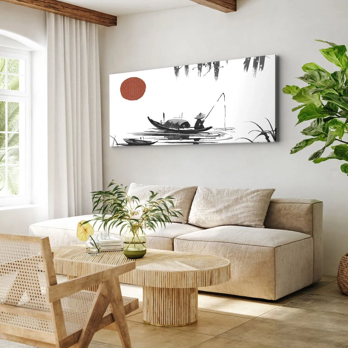 Canvas picture - Asian Afternoon - 90x30 cm